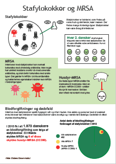 Stafylokokker og MRSA - infografik